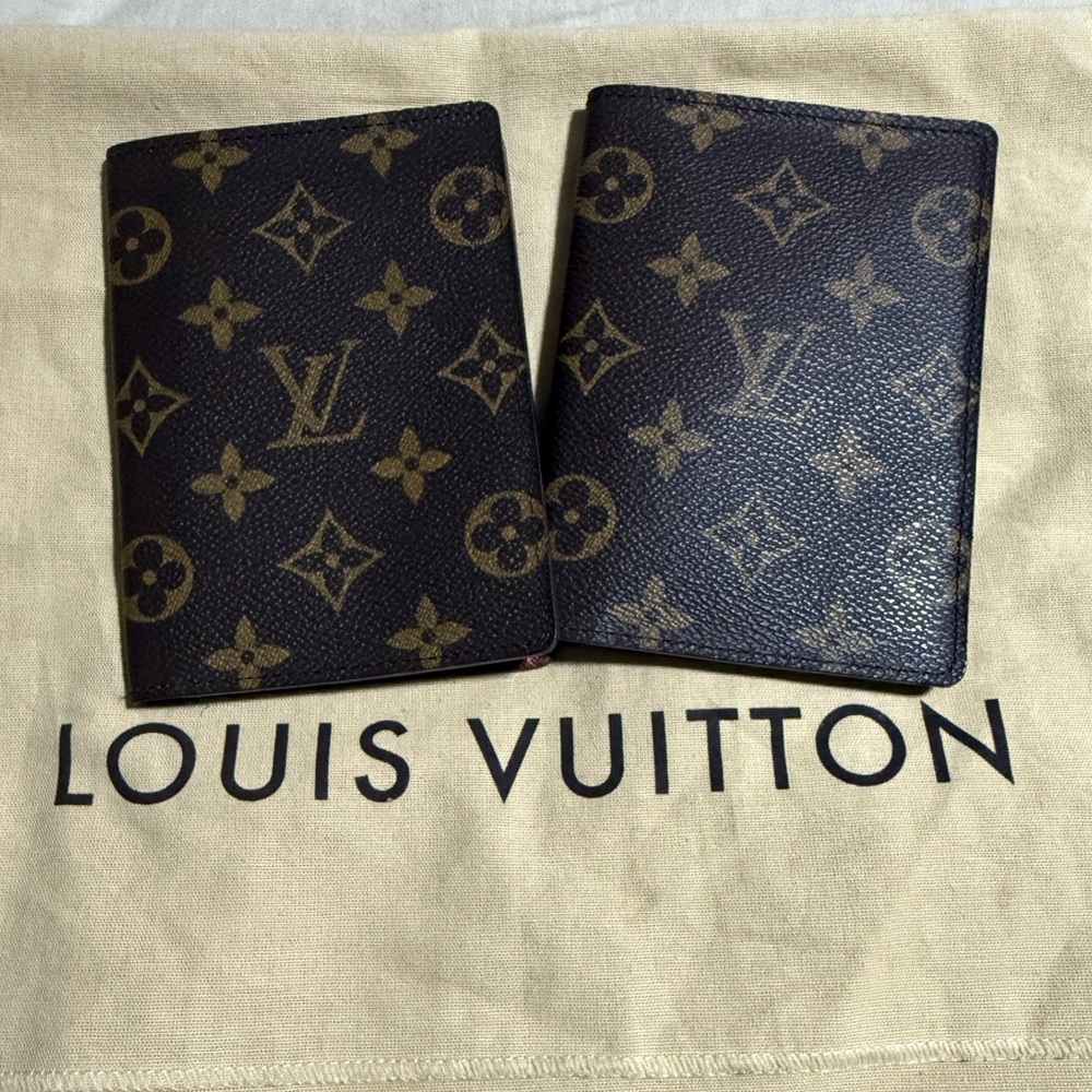 Authentic Louis Vuitton passport holder set